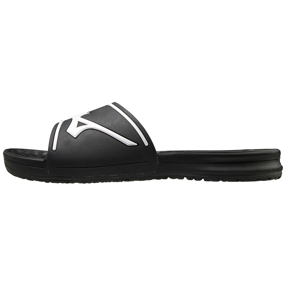 Chinelos Mizuno Relax Slide 2 - Homem - Pretas/Branco - FGIZT6139